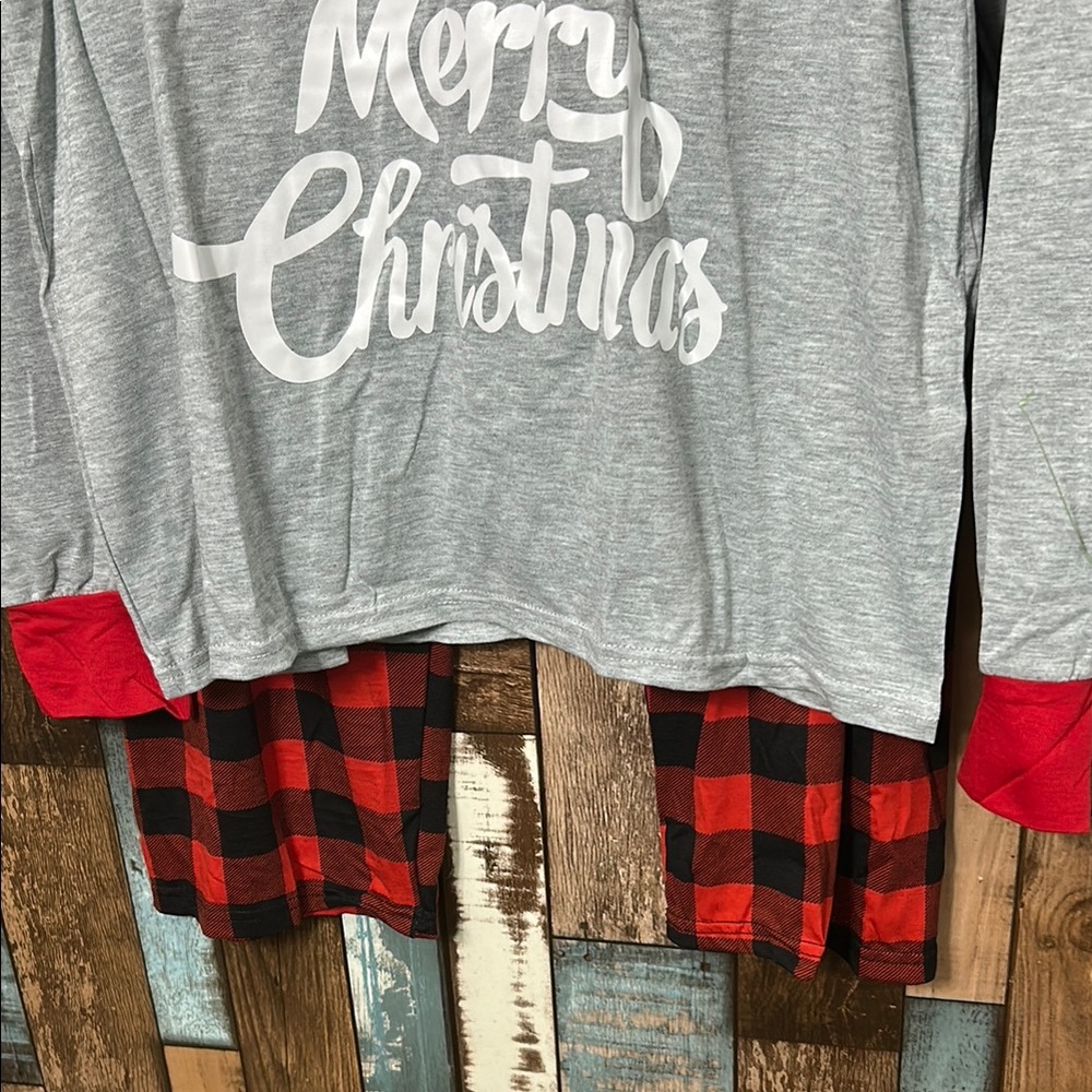 Gray Christmas Tree Pajama Set - XL - Picture 5 of 13